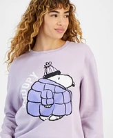 Love Tribe Juniors' Puffer Snoopy Graphic Sweatshirt