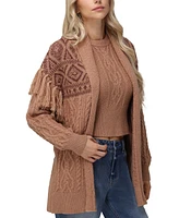 Frye Women's Southwestern Cable Knit Cardigan