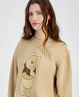 Freeze 24-7 Juniors' Embroidered Winnie The Pooh Crewneck Sweatshirt