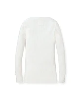 Hope & Henry Women's' Rib Knit Sweater Top