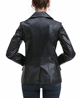 Bgsd Women's Ruth Leather Blazer Jacket