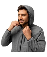 Free Country Men's Melange Stretch Full Zip Hoodie