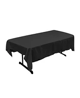 Slickblue 60''x90'' Rectangular Tablecloth – Durable Polyester Poplin Fabric for Events and Dining