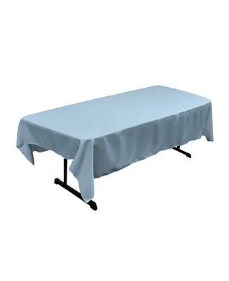 Slickblue 60''x90'' Rectangular Tablecloth – Durable Polyester Poplin Fabric for Events and Dining