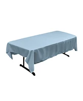 Slickblue 60''x90'' Rectangular Tablecloth – Durable Polyester Poplin Fabric for Events and Dining