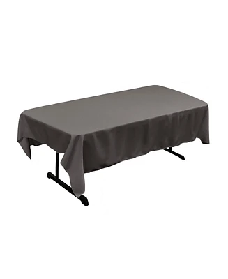 Slickblue 60''x90'' Rectangular Tablecloth – Durable Polyester Poplin Fabric for Events and Dining