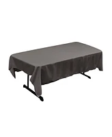 Slickblue 60''x90'' Rectangular Tablecloth – Durable Polyester Poplin Fabric for Events and Dining