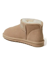 Dearfoams Fireside by Women's Riverland Genuine Shearling Micro Bootie