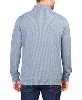 Tailorbyrd Men's Jacquard Houndstooth Quarter Zip