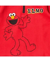 Sesame Street Baby Boys Elmo Fleece Half Zip Sweatshirt and Pants Set to