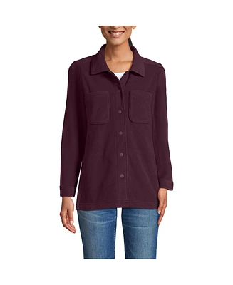 Lands' End Women's Petite Anyweather Fleece Shirt Jacket