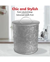 Amici Home Newport Galvanized Metal Canister - X-Large