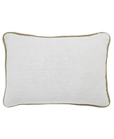 Ihi Home Linen Stripe Pillow, 14"x 20"