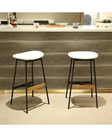 Slickblue Modern Set of 2 Bar Stools Comfortable & Stylish Counter Height Design