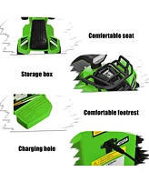 Costway 6V Kids Atv Quad Electric Ride On Car Toy Toddler with Led Light MP3