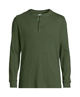 Lands' End Men's Long Sleeve Rib Henley