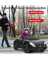 Costway 12V Kids Ride On Car 2.4G Rc Electric Vehicle w/ Lights MP3 Openable Doors