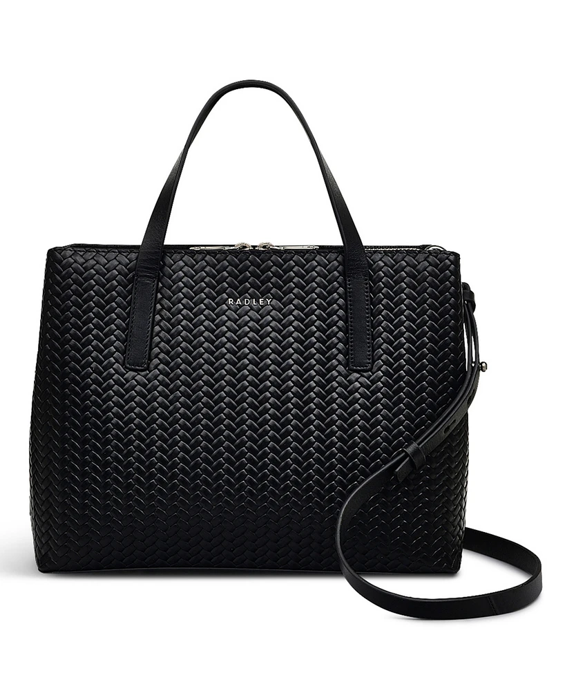 Radley London Dukes Place Weave Emboss Zip Top Grab Bag