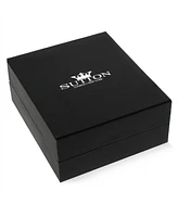 Rhona Sutton Multi Leather Black Silver Identification Stainless Steel Bracelet