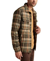 Lucky Brand Men's Plaid Button Front Long Sleeve Shirt Jacket