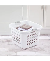 Sterilite 12178006 Ultra Square Laundry Basket with Titanium Inserts (12 Pack)