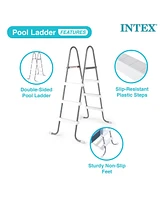 Intex Above Ground Steel Frame Swimming Pool Ladder for 42-In. Wall Height Pools