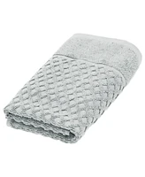 Linery & Co. Quick-Drying Cotton Diamond Waffle Textured Hand Towel, 26" x 16"