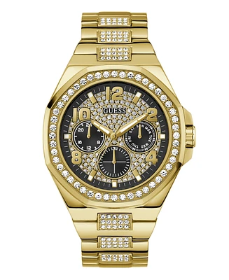 Guess Men's Multi- Function Gold Tone Steel Watch 46mm