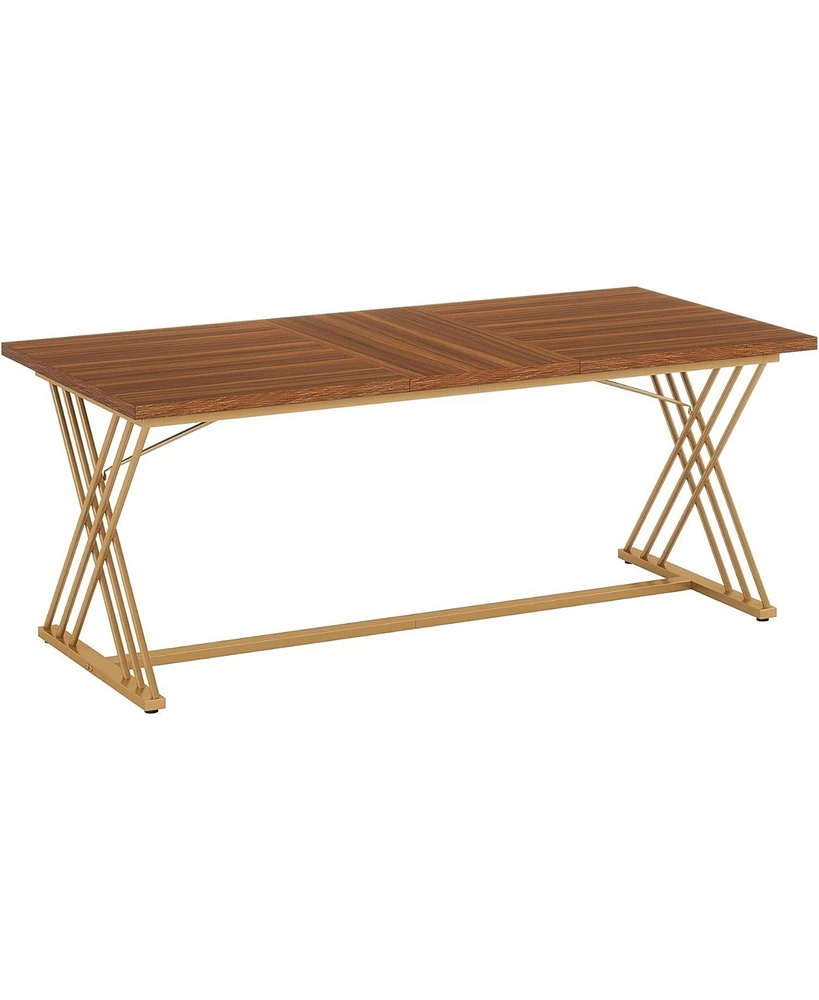 Tribesigns 63" x 31.5" Large Computer Desk, Modern Wood Home Office Desk, Computer Table Executive Desk, Study Writing Table Workstation for Living Ro