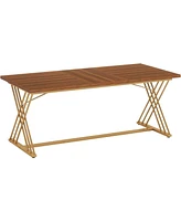 Tribesigns 63" x 31.5" Large Computer Desk, Modern Wood Home Office Desk, Computer Table Executive Desk, Study Writing Table Workstation for Living Ro