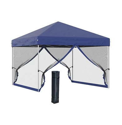 Slickblue 10' x 10' Pop-Up Canopy Tent for Quick Outdoor Shelter