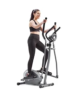 Sunny Health & Fitness Essentials Series Magnetic Smart Elliptical with Exclusive SunnyFit App Enhanced Bluetooth Connectivity