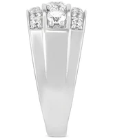 Grown With Love Men's Lab Grown Diamond Triple Row Ring (1-1/2 ct. t.w.) in 10k Gold