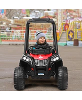 Costway 12V Kids Ride On Utv Truck Rc Electric Car w/MP3 & Light
