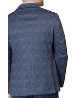 Men's Unconstructed Shadowplaid Sportcoat