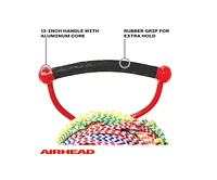 Airhead 75' Long 8 Color Coded Section Water Skiing Training Rope w/ 13" Handle - Multi