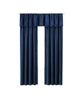 Kate Aurora Modern Lux Complete 3 Piece Chenille Curtain Panels & Valance Set