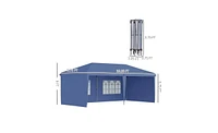 Slickblue 10' x 20' Pop-Up Canopy Party Tent with 4 Sidewalls for Enhanced Privacy