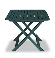 vidaXL 3 Piece Folding Bistro Set Plastic Green