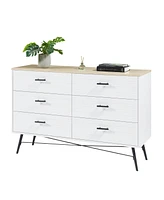 Slickblue 6-Drawer Dresser for Bedroom with Deep Drawers – Spacious and Practical Storage