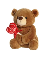 Aurora Medium Sweet Tooth Teddies Valentine Heartwarming Plush Toy Brown 11"