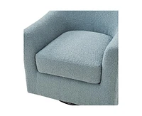 Hulala Home Elena Contemporary Swivel Barrel Chair