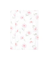 Hudson Baby Infant Girl Cotton Flannel Burp Cloths, Pink Honey Bunny, One Size