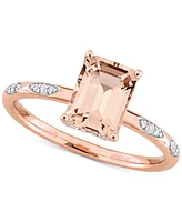 Morganite (1-1/2 ct. t.w.) & Diamond (1/10 Ring 14k Rose Gold