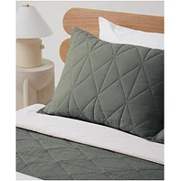 Pact Organic Cotton Diamond Sham 2-Pack
