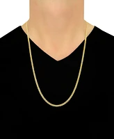 28" Curb Link Chain Necklace (3-1/6mm) in Solid 14k Gold