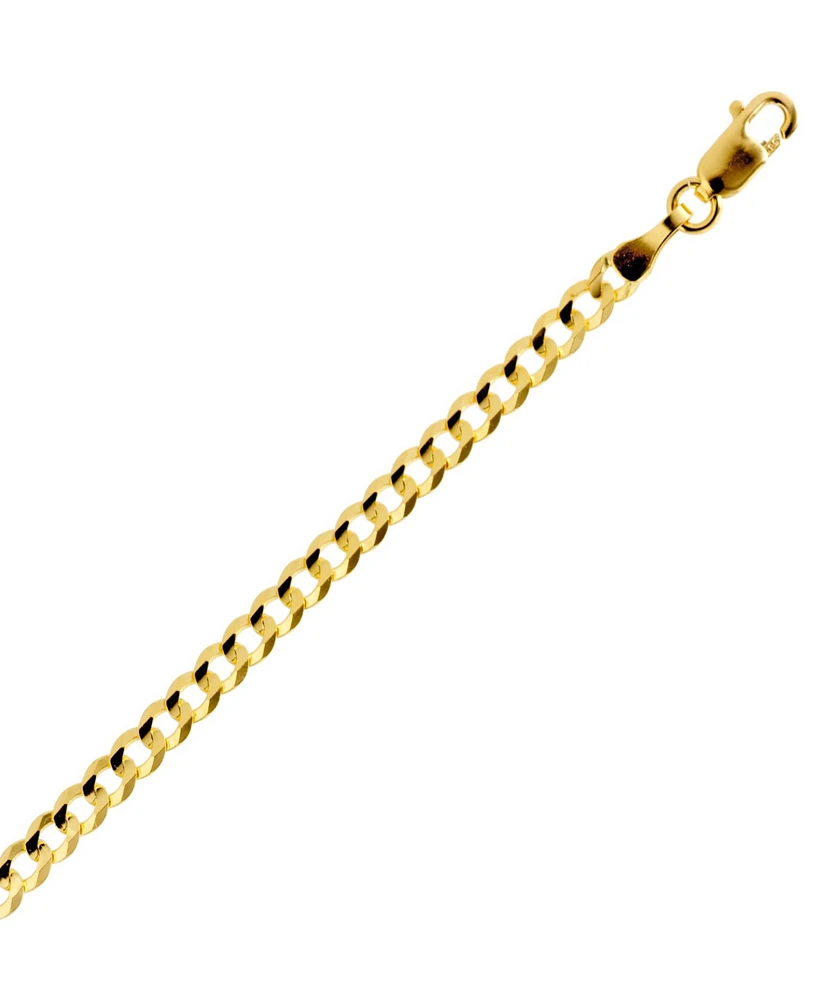 22" Curb Link Chain Necklace (3-1/6mm) in Solid 14k Gold