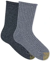 Gold Toe Women's 2-Pk. Casual Supersoft Crew Socks