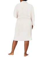 Ellen Tracy Plus Shawl-Collar Chenille Robe