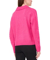 Sam & Jess Women's Collared Cable Knit Sweater